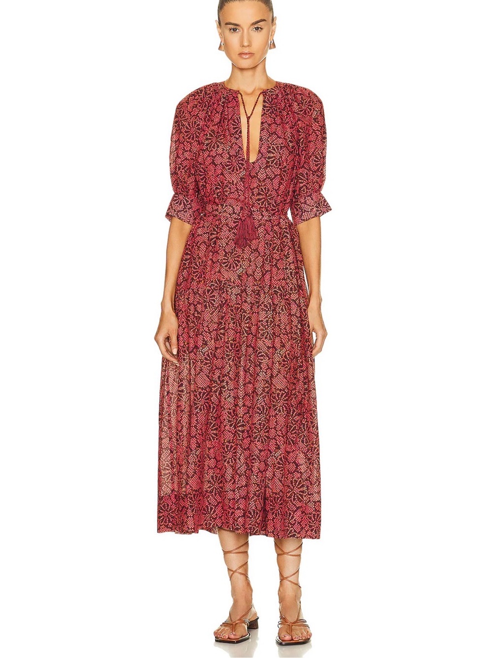 Ulla Johnson Selena Coverup Dress in Gladiola Size P READ